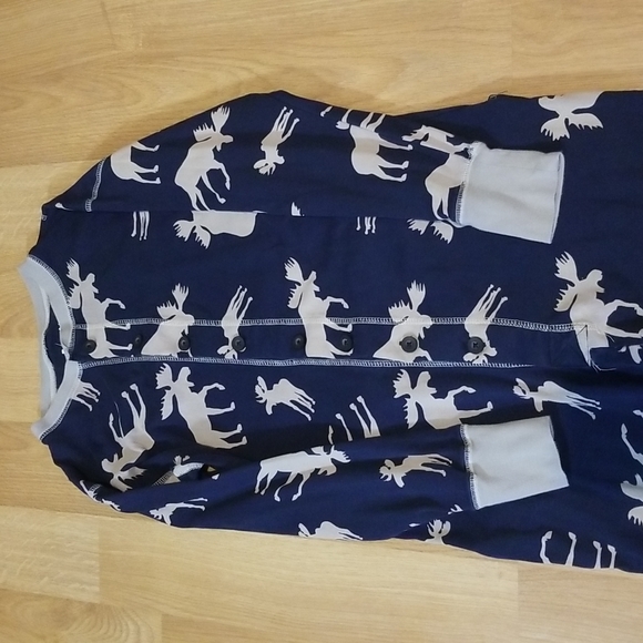 Lazy One blue moose print onesie mens/ unisex XS EUC - Picture 11 of 12